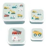 A Little Lovely Company Lunchbox Set, 4 Pieces - Vehicles