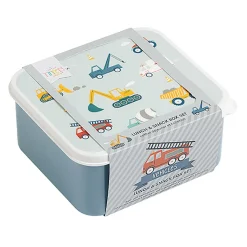 A Little Lovely Company Lunchbox Set, 4 Pieces - Vehicles