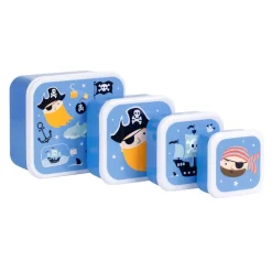 A Little Lovely Company Lunchbox Set, 4-Pack – Pirates