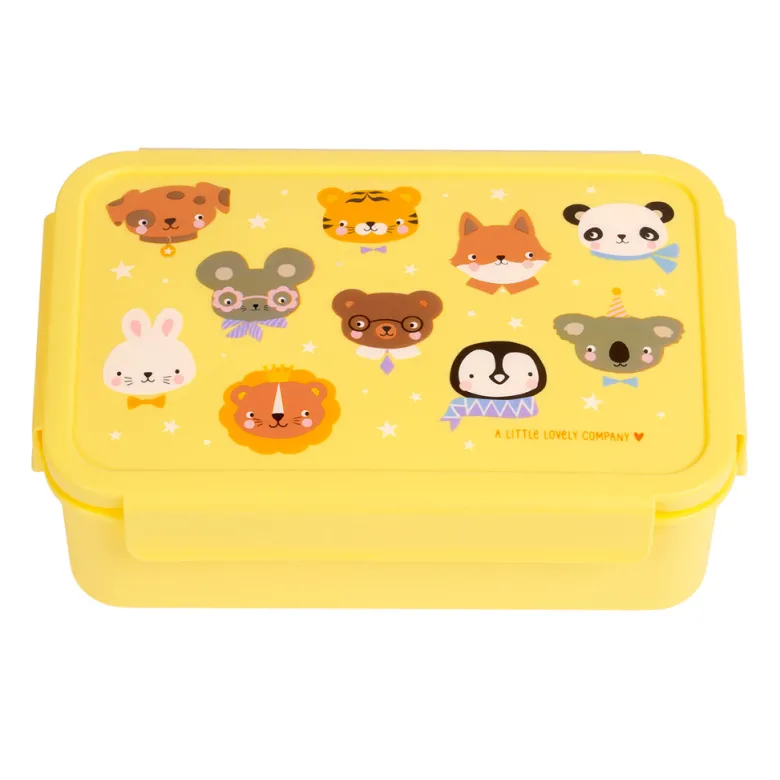 A Little Lovely Company Lunchbox, Bento - Animal Friends