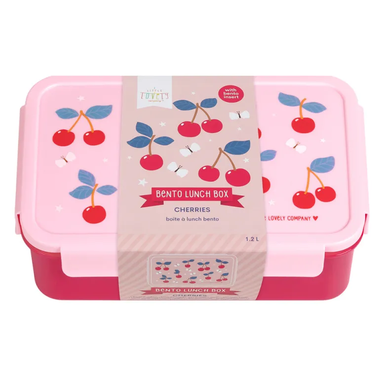 A Little Lovely Company Lunchbox, Bento - Cherry