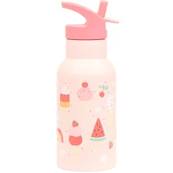 A Little Lovely Company Stainless Steel Drinking Bottle, Ice Cream Cones