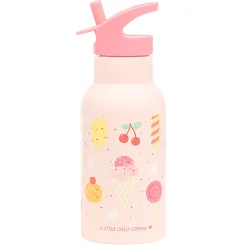 A Little Lovely Company Stainless Steel Drinking Bottle, Ice Cream Cones
