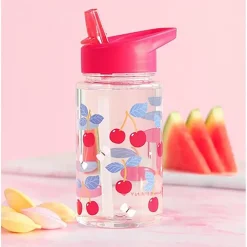 A Little Lovely Company Water Bottle, Cherry