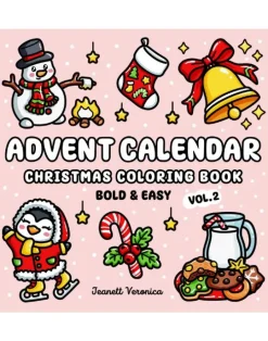 Advent Calendar Vol. 2, Cozy Coloring Book
