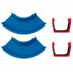 Aquaplay Waterway Accessory, Curved Canal Sections – Set of 2