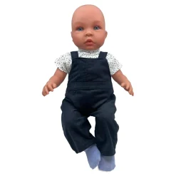 Así dukketøj til Leo og Leonora babydukke, str. 46 cm, Smækbukser - Marineblå