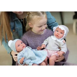 Así Leonora babydukke, 46 cm - Rosa mamelukker og beige bluse