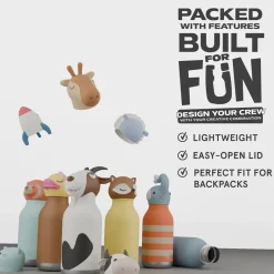 Asobu Bestie Animal Thermal Drink Bottle, 460 ml - Horse