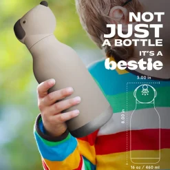 Asobu Bestie Animal Thermal Drinking Bottle, 460 ml - Dog