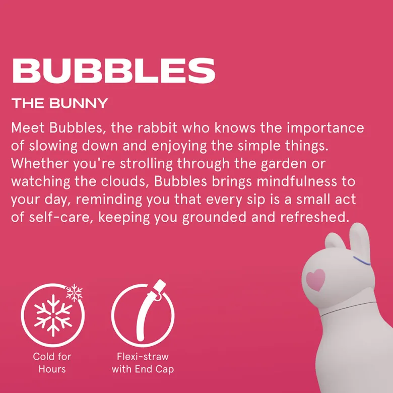 Asobu Bestie Animal Thermo Water Bottle, 460 ml - Bunny