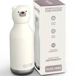 Asobu Bestie Animal Thermal Drink Bottle, 460 ml - Polar Bear