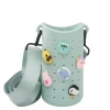 Asobu Sling Silicone Strap Bag for Water Bottle, Green