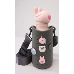 Asobu Sling Silicone Strap Bottle Holder, Smoke