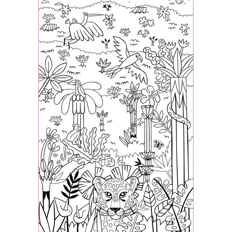 Auzou Coloring Book, Neon Designs