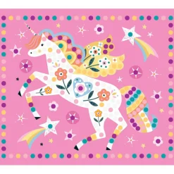 Auzou Sticker Mosaic, Rhinestone Art Activity Set - Unicorn