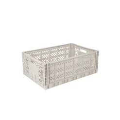Aykasa Maxi Folding Crate, Light Grey
