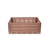 Aykasa Maxi Folding Crate, Warm Taupe