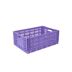Aykasa Maxi Folding Crate in Taro Milk Tea