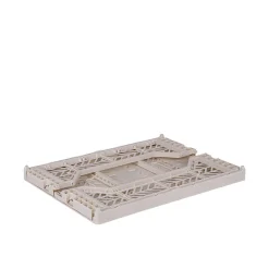 Aykasa Midi Foldable Crate, Coconut Milk