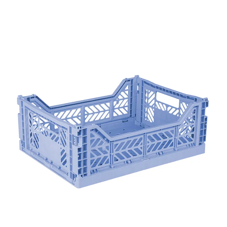 Aykasa Midi Folding Crate, Baby Blue