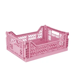 Aykasa Midi Folding Crate, Baby Pink