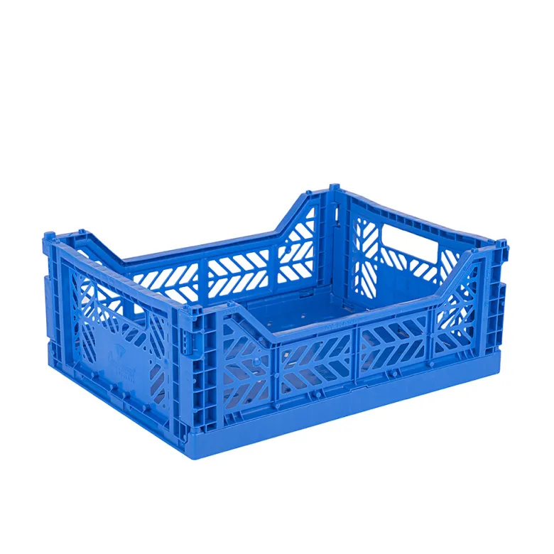 Aykasa Midi Folding Crate, Blue