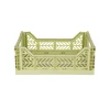 Aykasa Midi Folding Crate, Lime Cream
