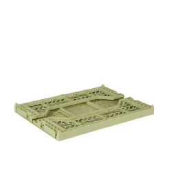 Aykasa Midi Folding Crate, Lime Cream