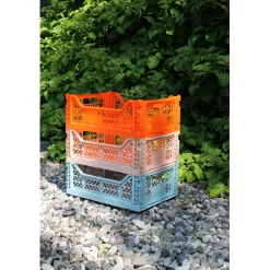 Aykasa Midi Folding Crate, Milk Tea