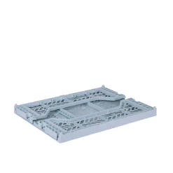 Aykasa Midi Folding Crate, Pale Blue