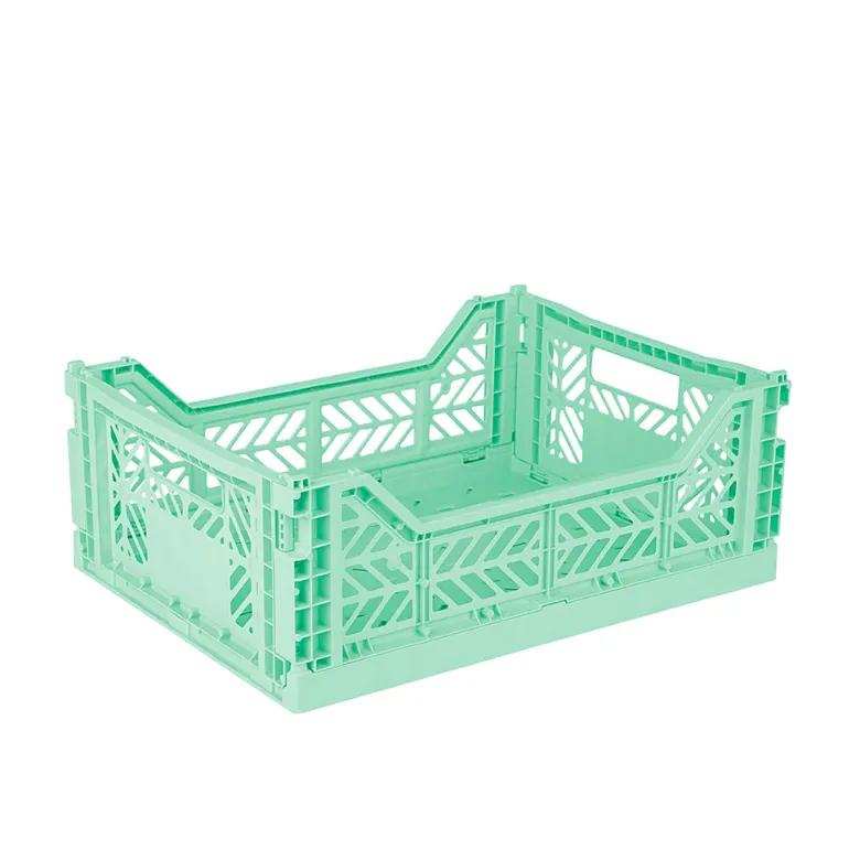 Aykasa Midi Folding Crate, Warm Mint