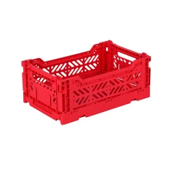 Aykasa Mini Foldable Crate, Red