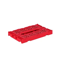 Aykasa Mini Foldable Crate, Red