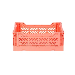 Aykasa Mini Foldable Crate, Salmon Pink