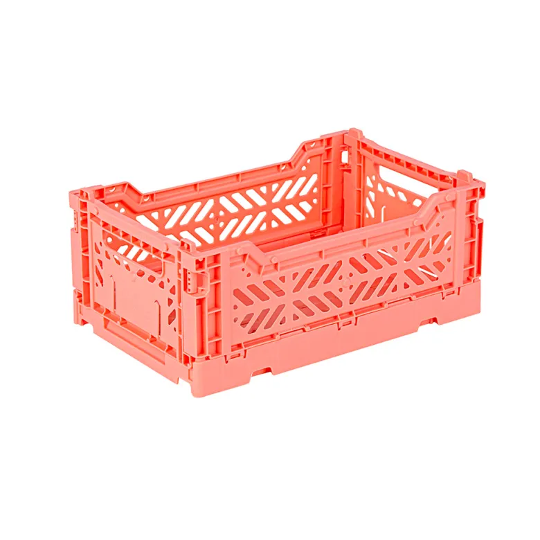 Aykasa Mini Foldable Crate, Salmon Pink