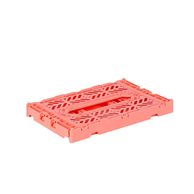 Aykasa Mini Foldable Crate, Salmon Pink