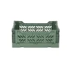 Aykasa Mini Folding Crate, Almond Green