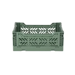 Aykasa Mini Folding Crate, Almond Green