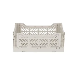 Aykasa Mini Folding Crate, Light Grey