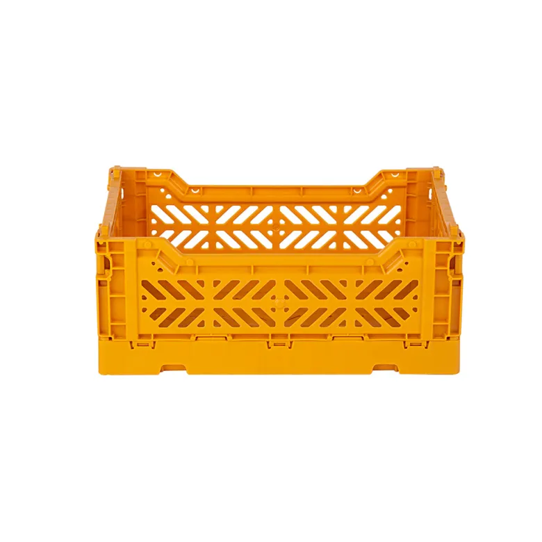 Aykasa Mini Folding Crate, Mustard