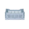Aykasa Mini Folding Crate, Pale Blue
