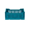 Aykasa Mini Folding Crate, Peacock Green