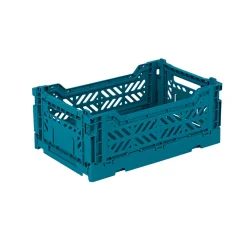 Aykasa Mini Folding Crate, Peacock Green