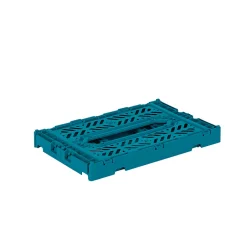 Aykasa Mini Folding Crate, Peacock Green