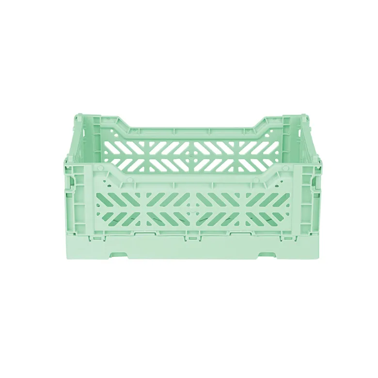 Aykasa Mini Folding Crate, Warm Mint