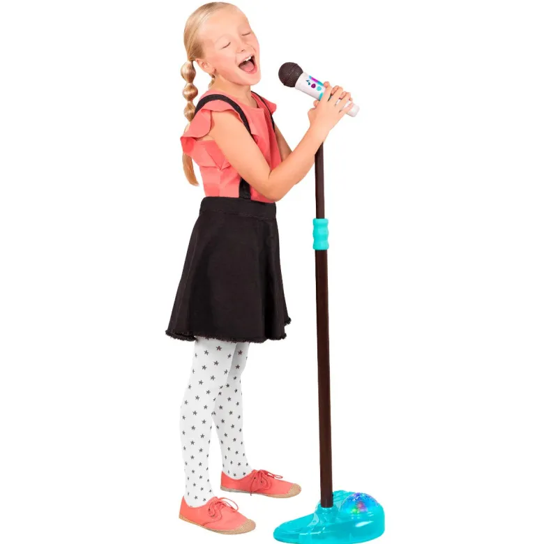 B Toys Microphone with Stand and Light Show