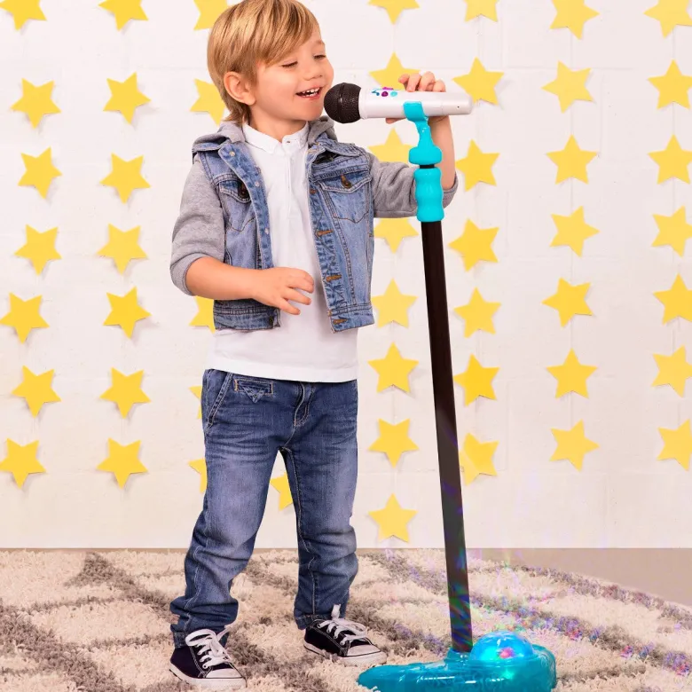 B Toys Microphone with Stand and Light Show
