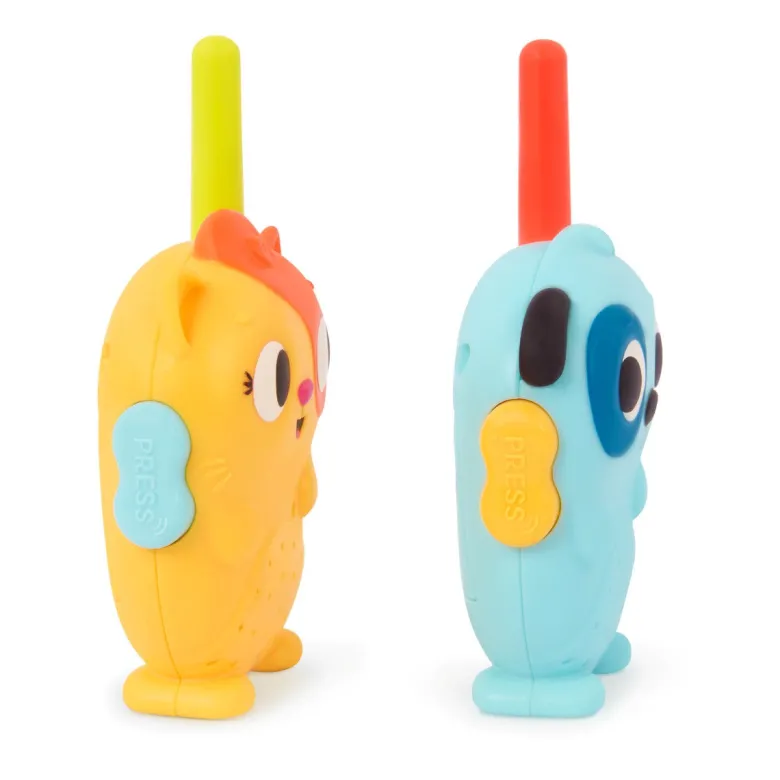 B Toys, Walkie Talkie Set - Lolo & Woofer Walkie-Talkies