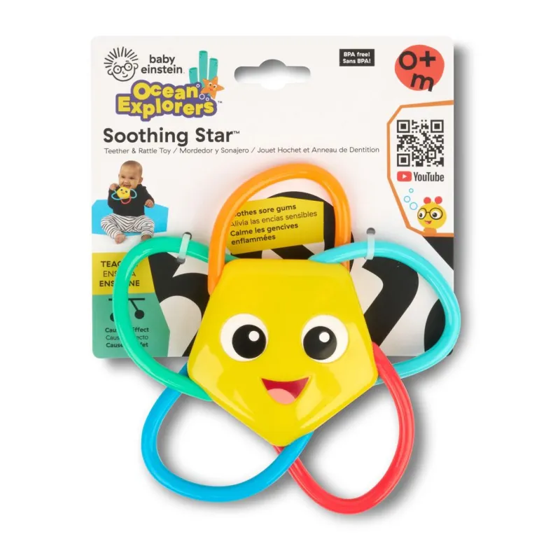 BABY Einstein Soothing Star™, Teething Toy with Rattle